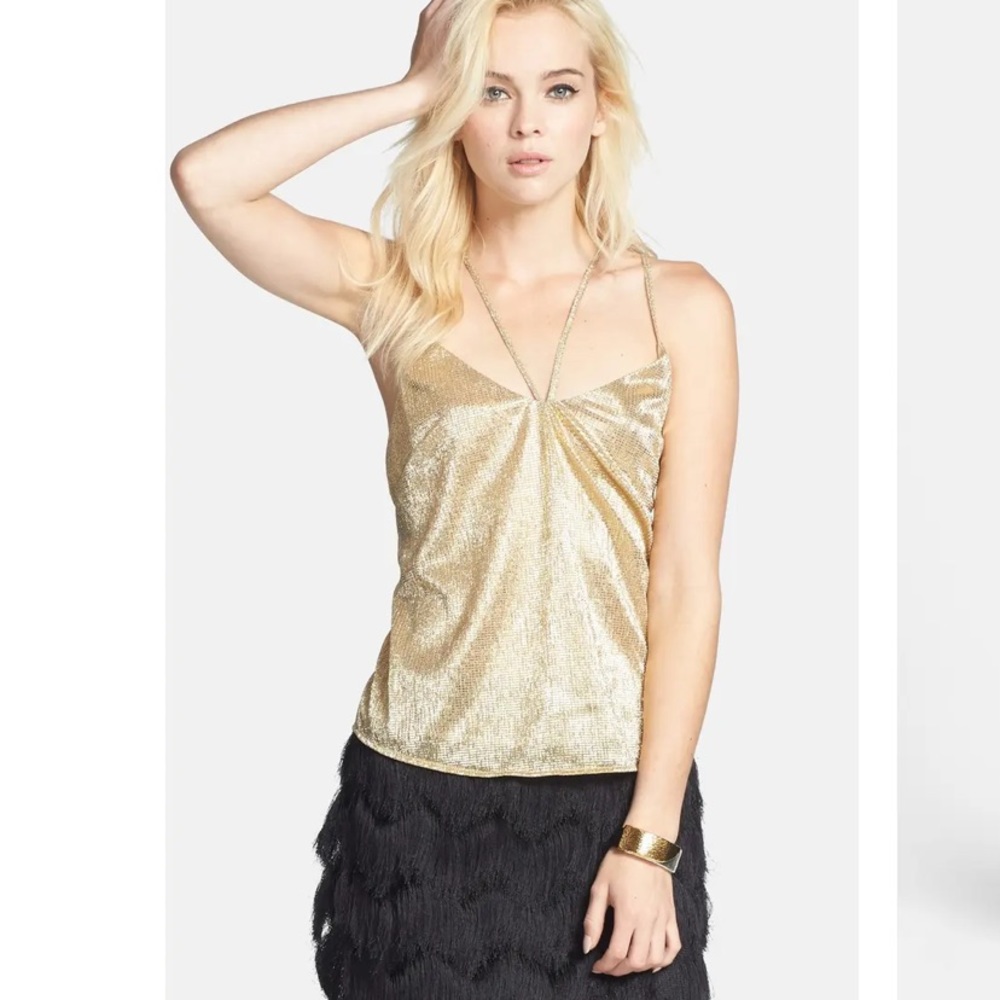 ASTR// metallic top size M